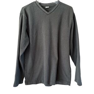 Old Navy V-neck sweatshirt pullover long sleeves, olive green size large